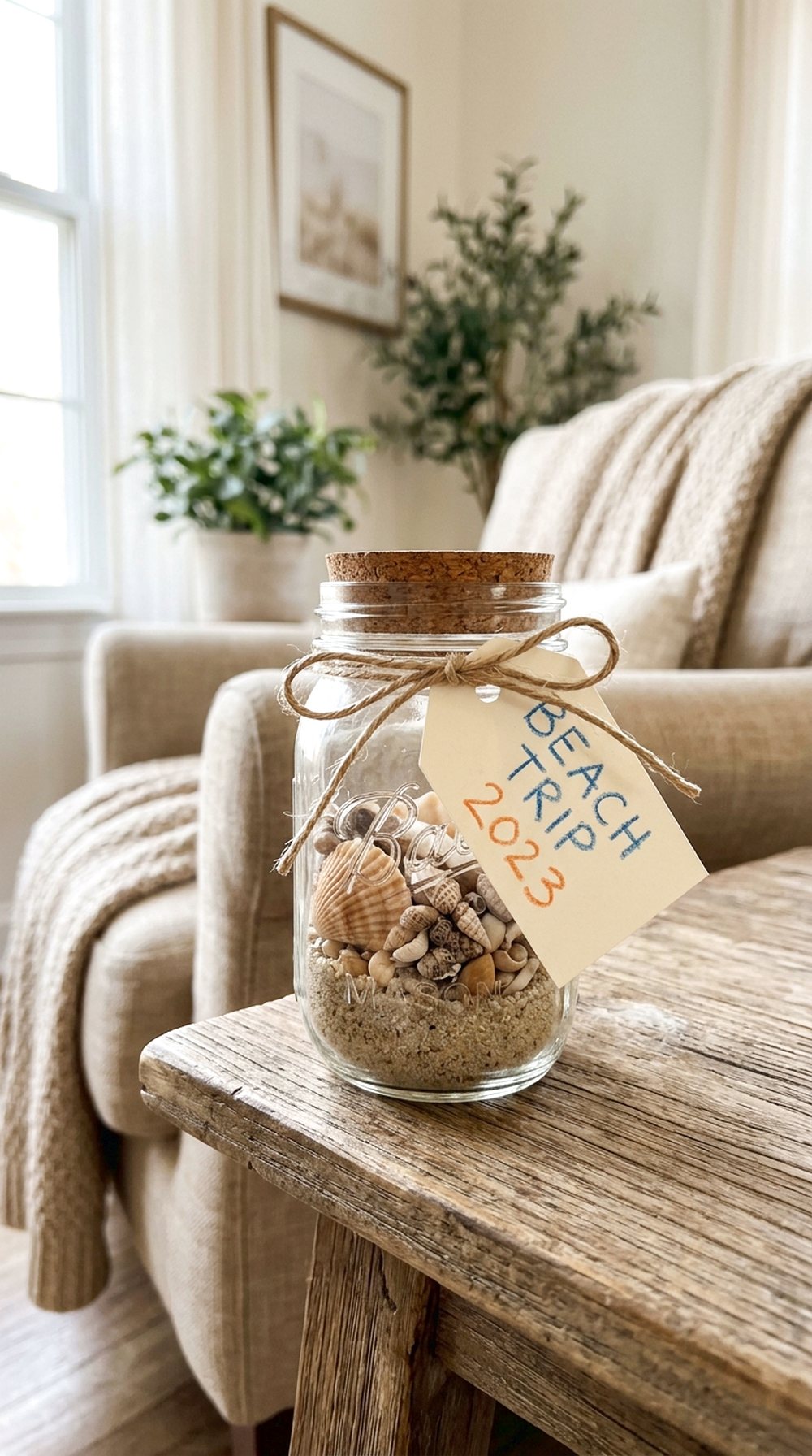 Seashell Memory Jar