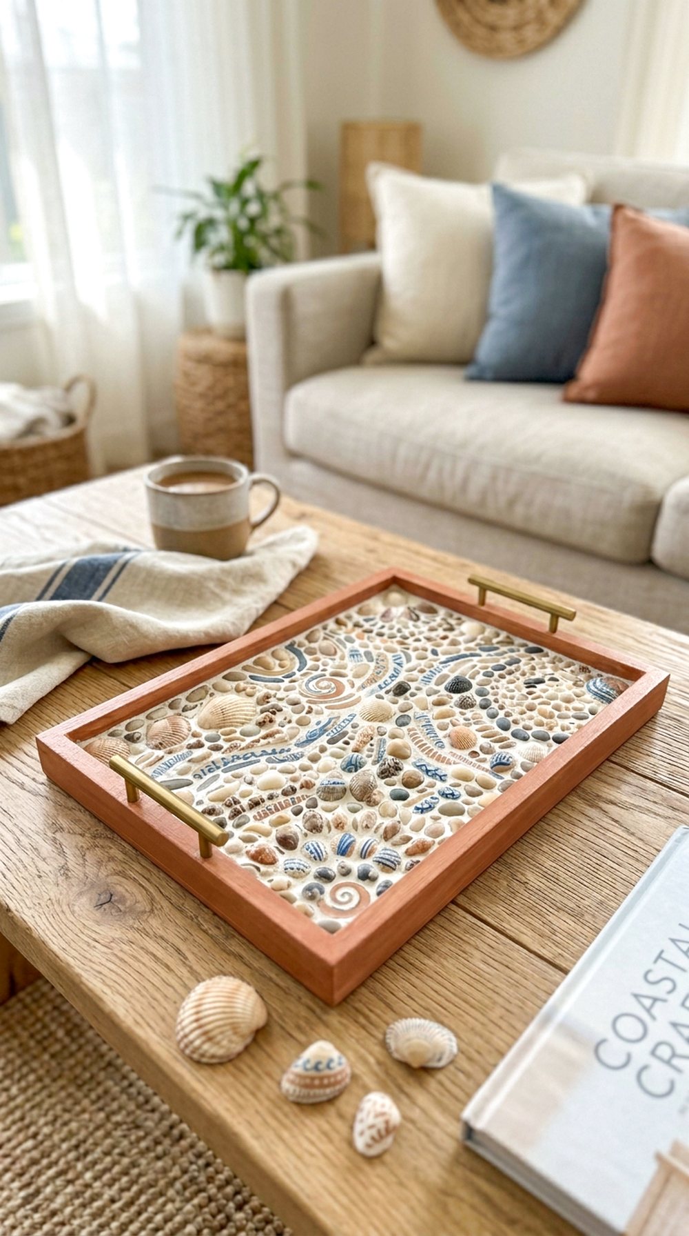 Seashell Mosaic Tray