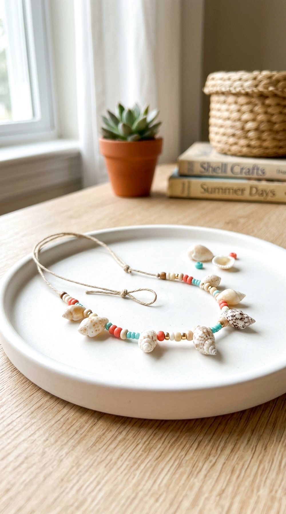Seashell Necklace Display