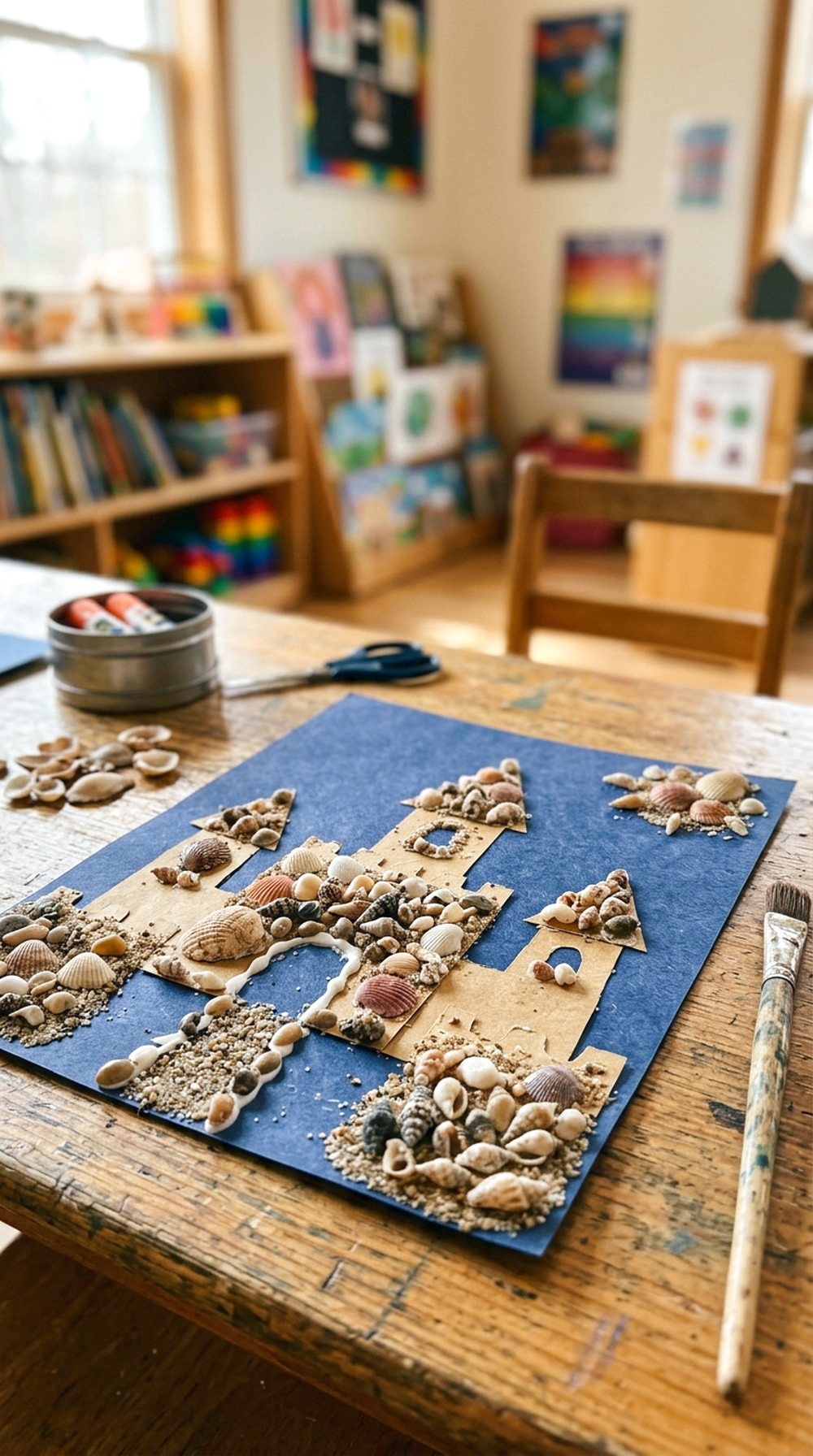 Seashell Sandcastle Collage