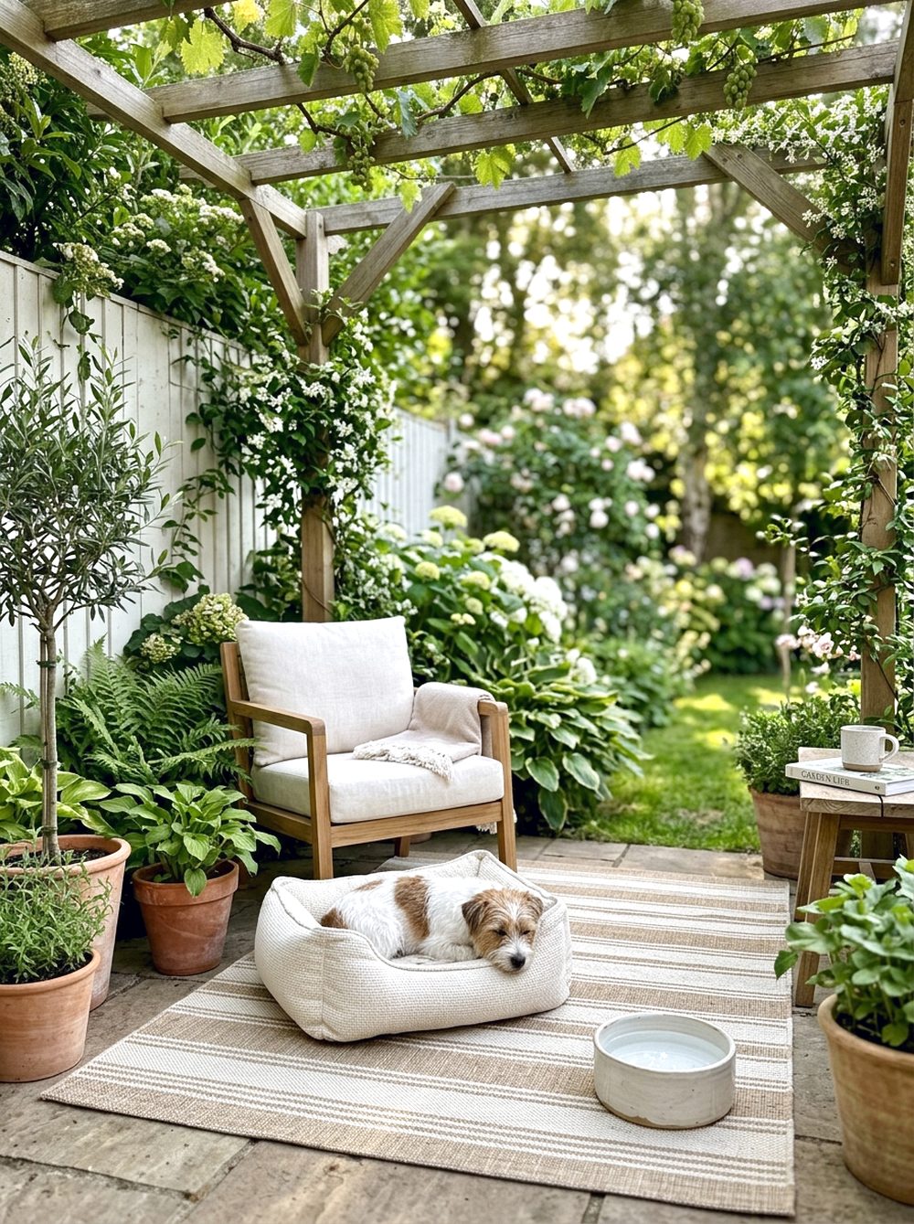 Shaded Garden Rest Spot