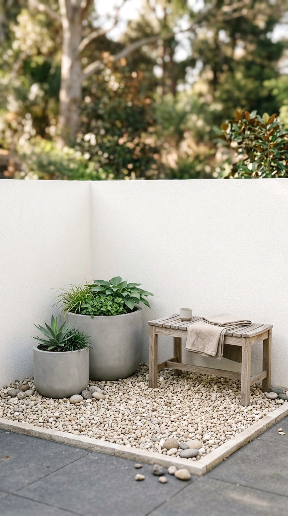 Simple Gravel Garden Corner
