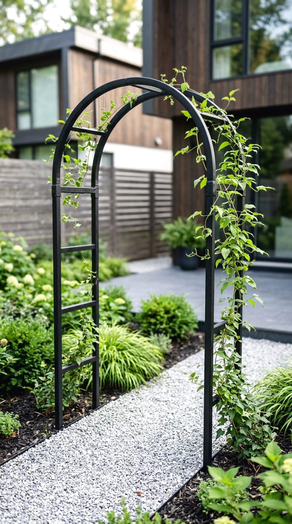 Simple Metal Garden Arch