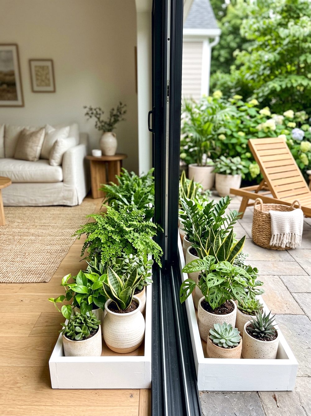 Sliding Door Plant Border
