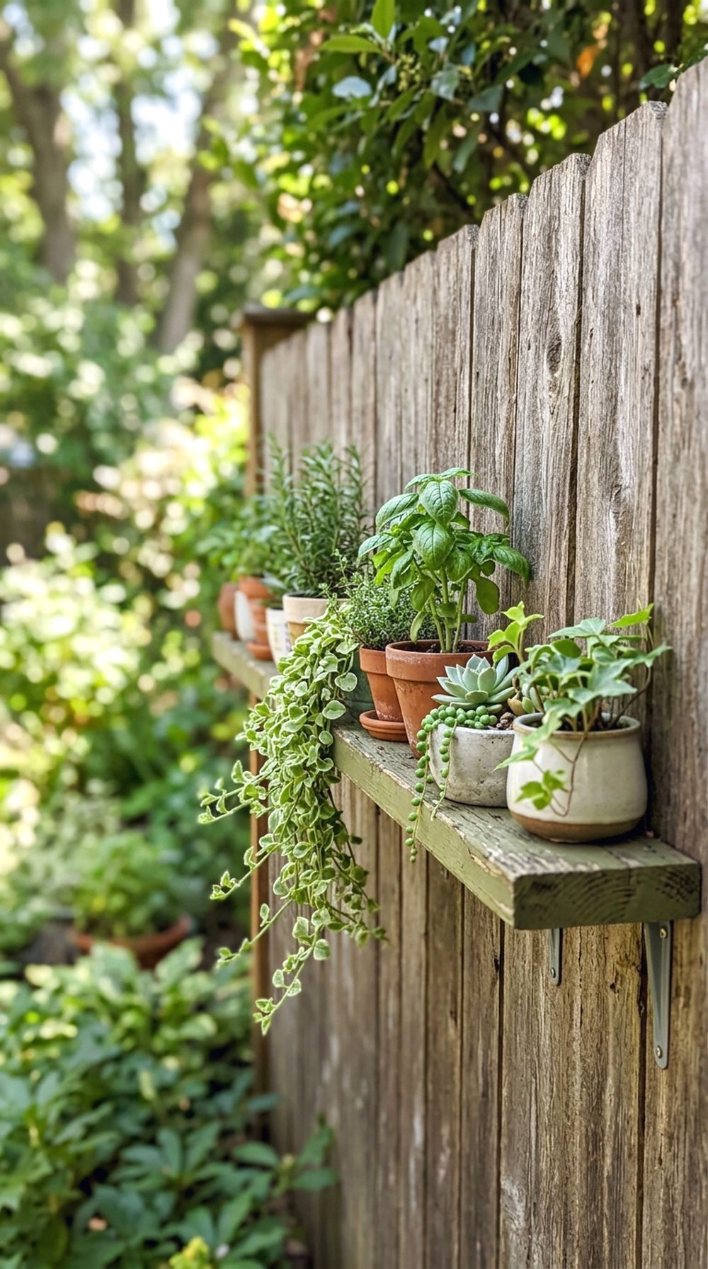 Slim Fence Plant Shelf