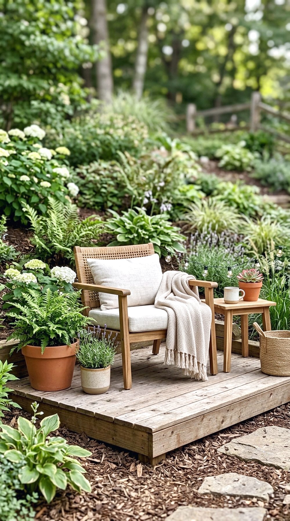 Sloped Garden Seating Nook
