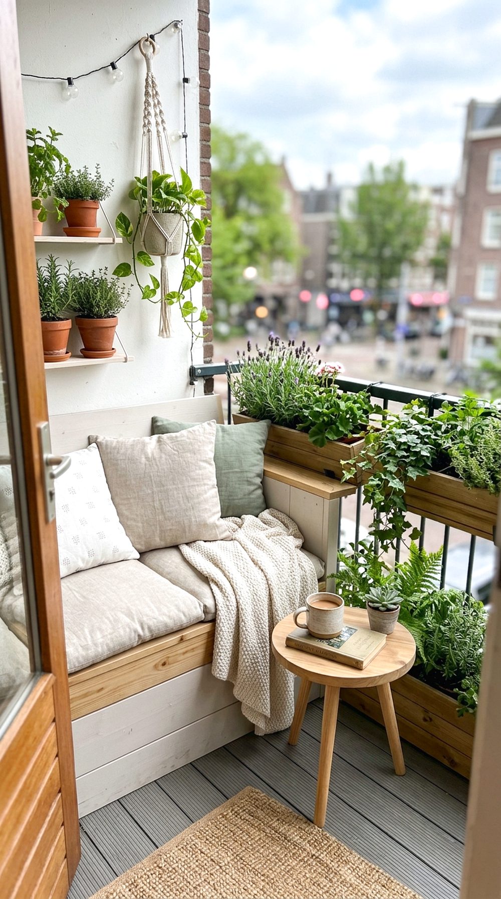 Small Balcony Garden Lounge