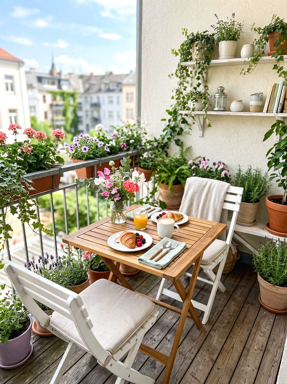 Small Balcony Garden Table