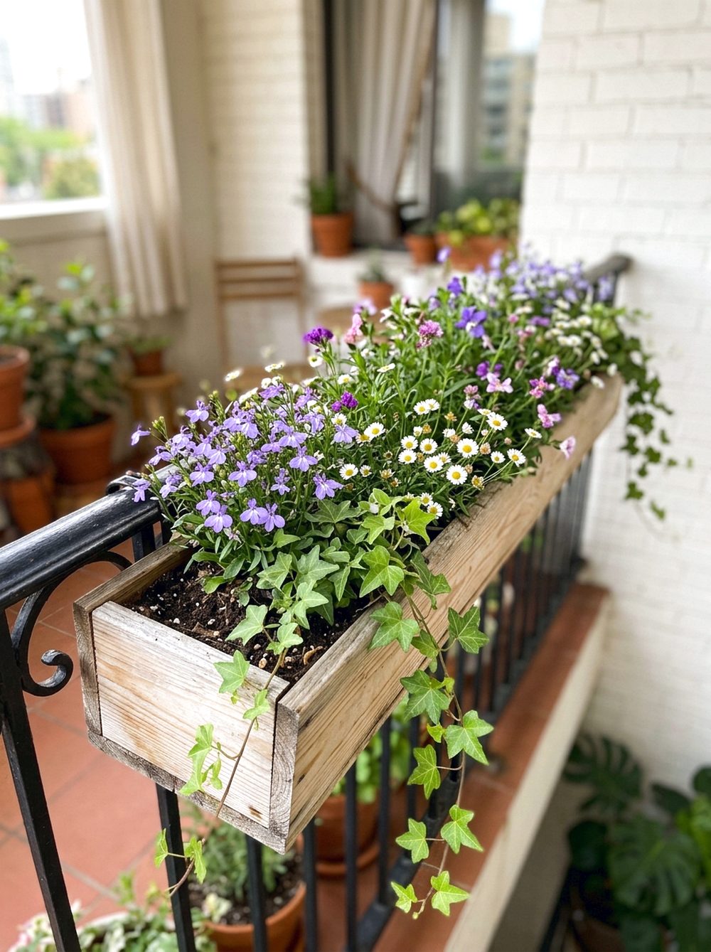 Small Balcony Wildflower Border