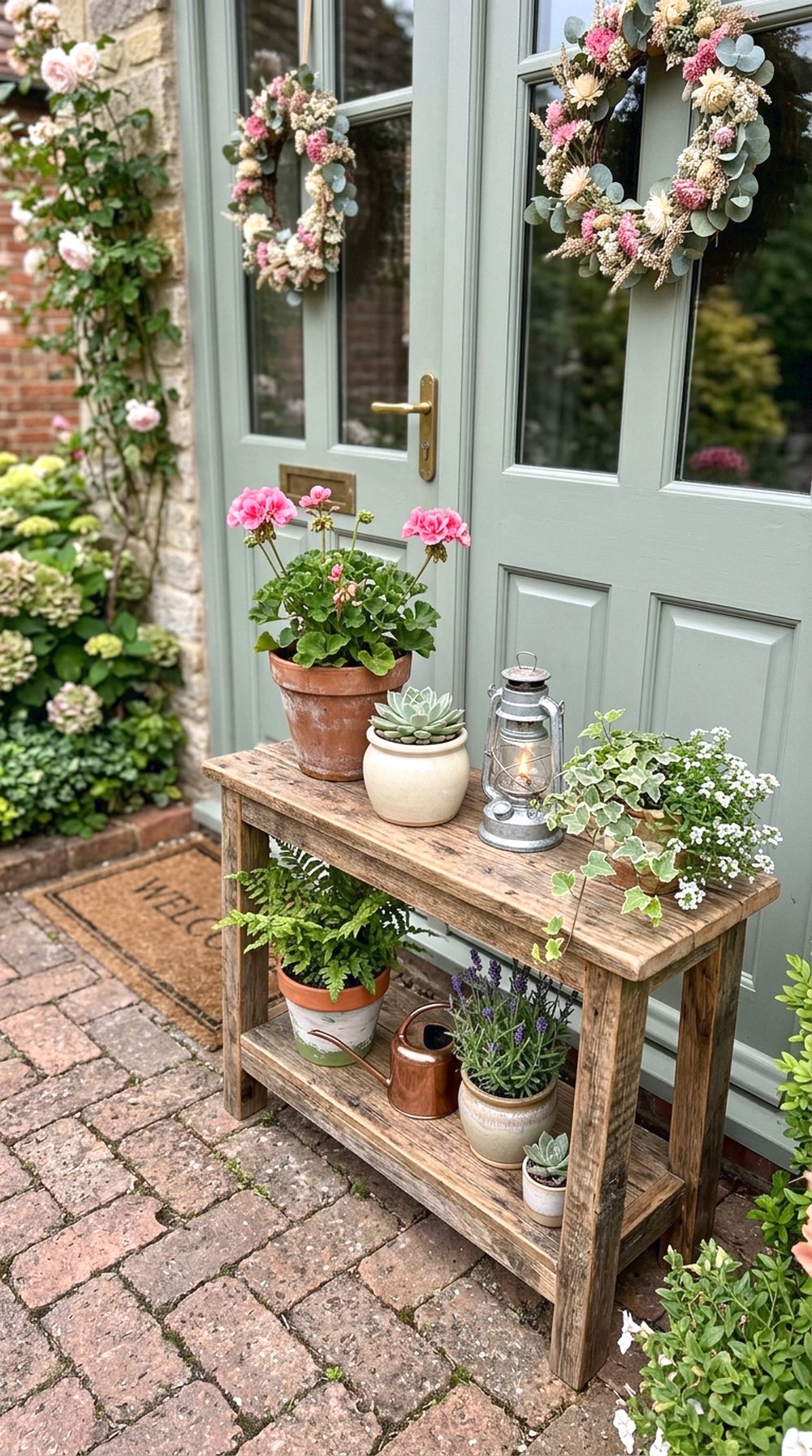 Small Bench Plant Shelf