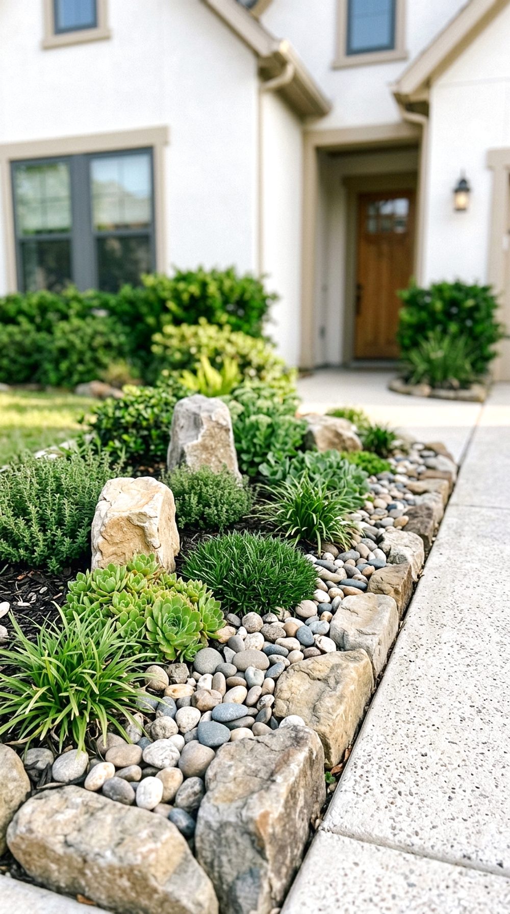 Small Front Yard Rock Garden