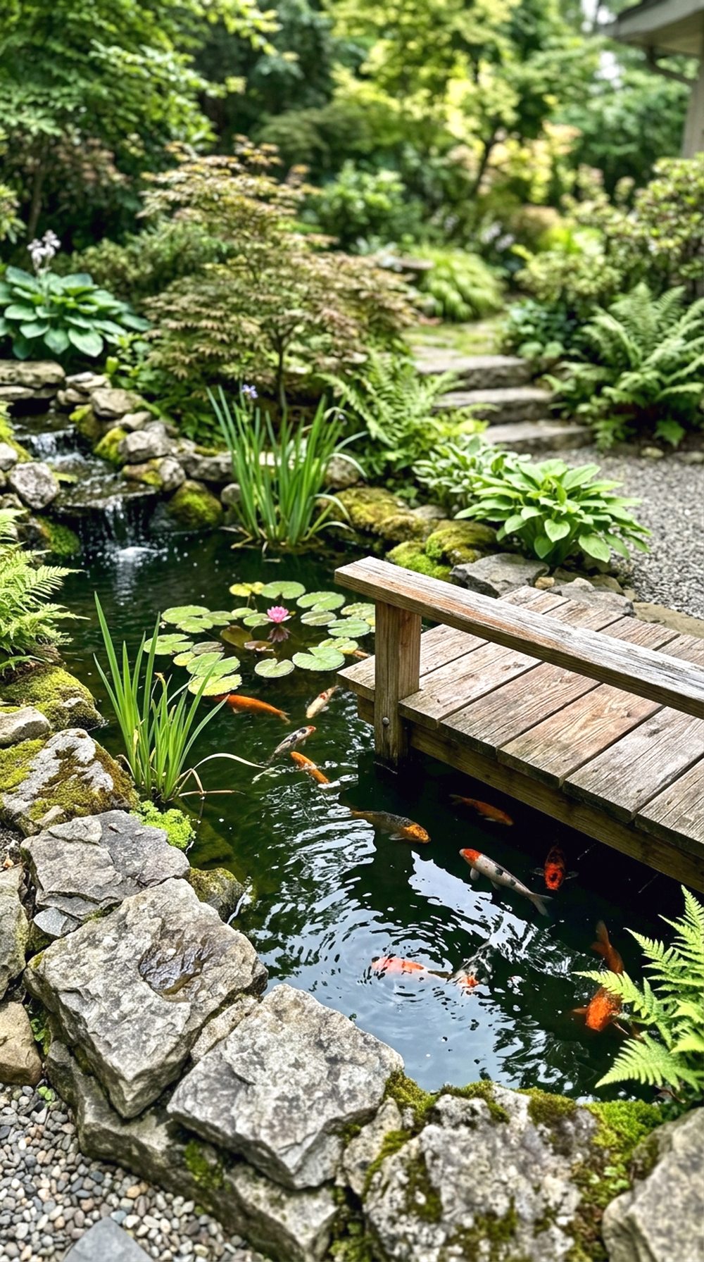 Small Koi Pond Corner