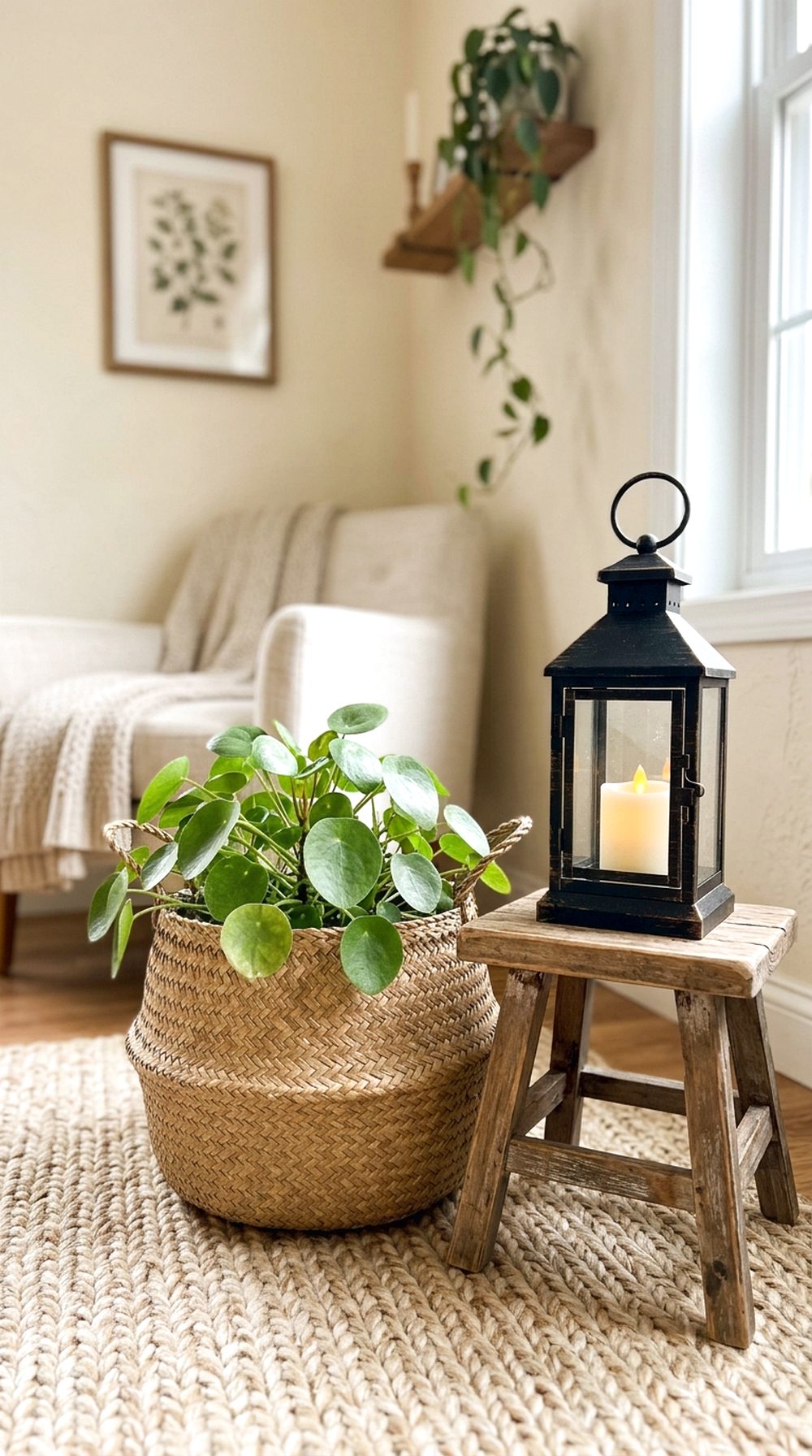 Small Plant and Lantern Corner