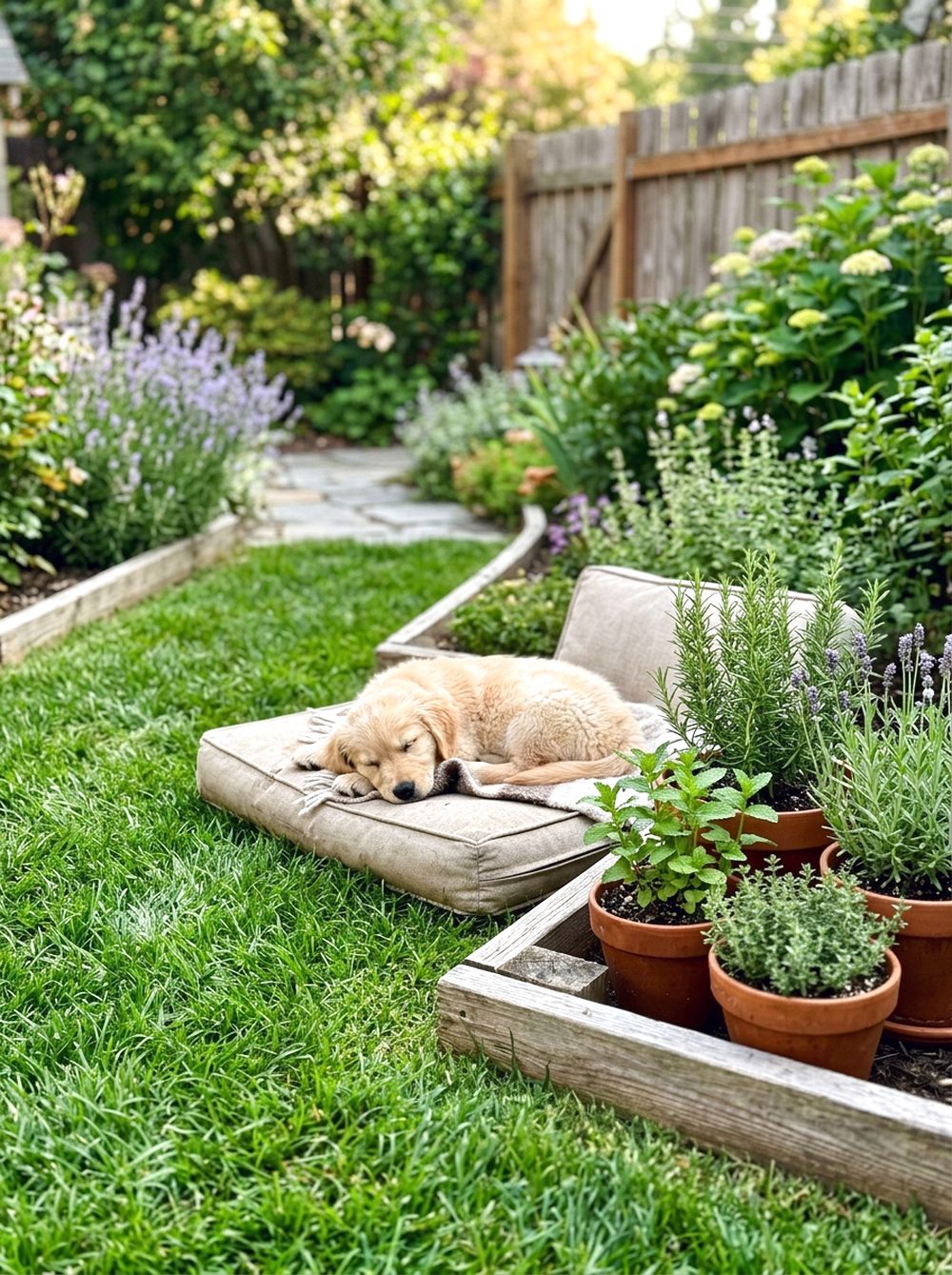 Soft Grass Pet Lounge