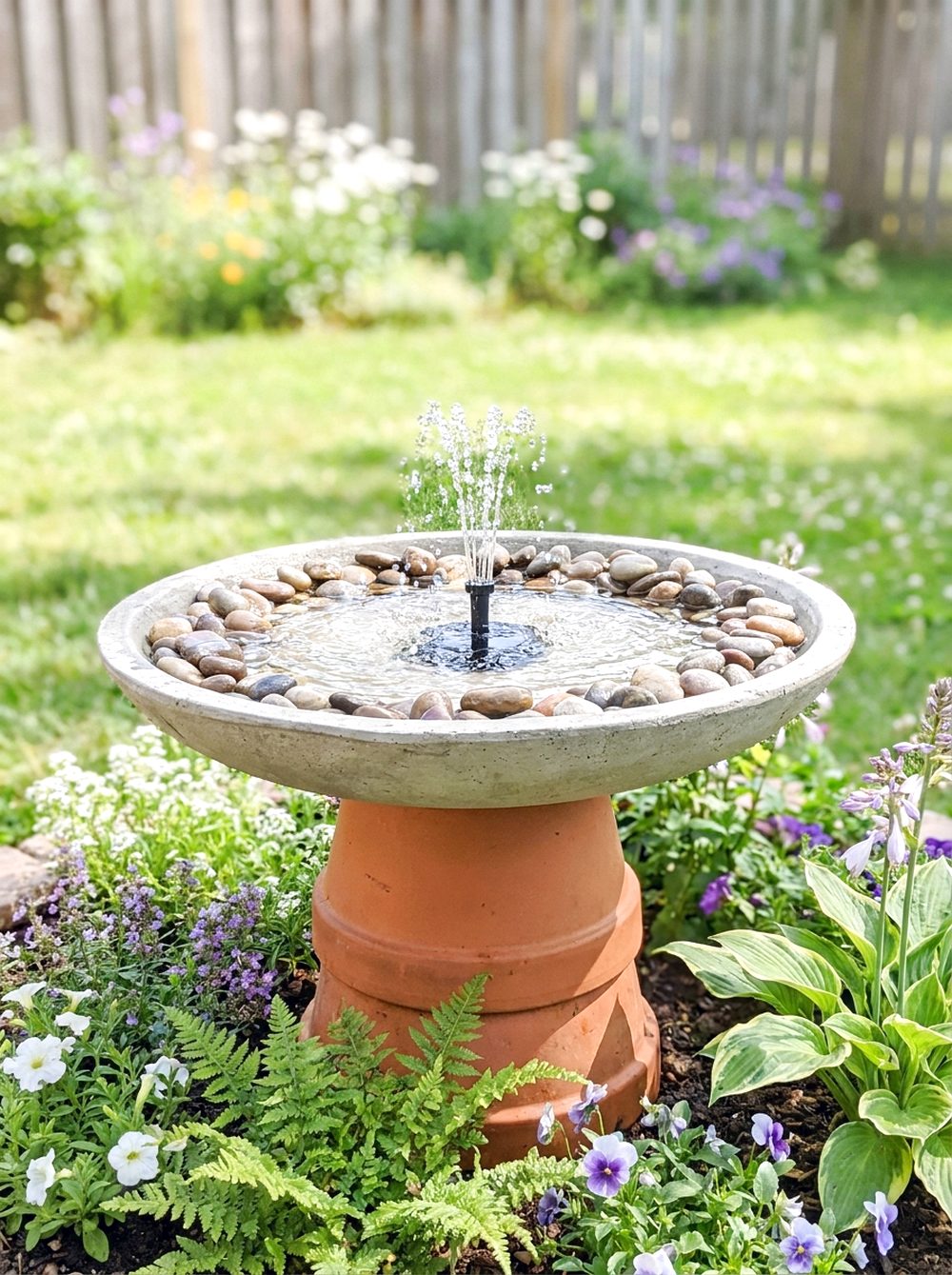 Solar Birdbath Fountain