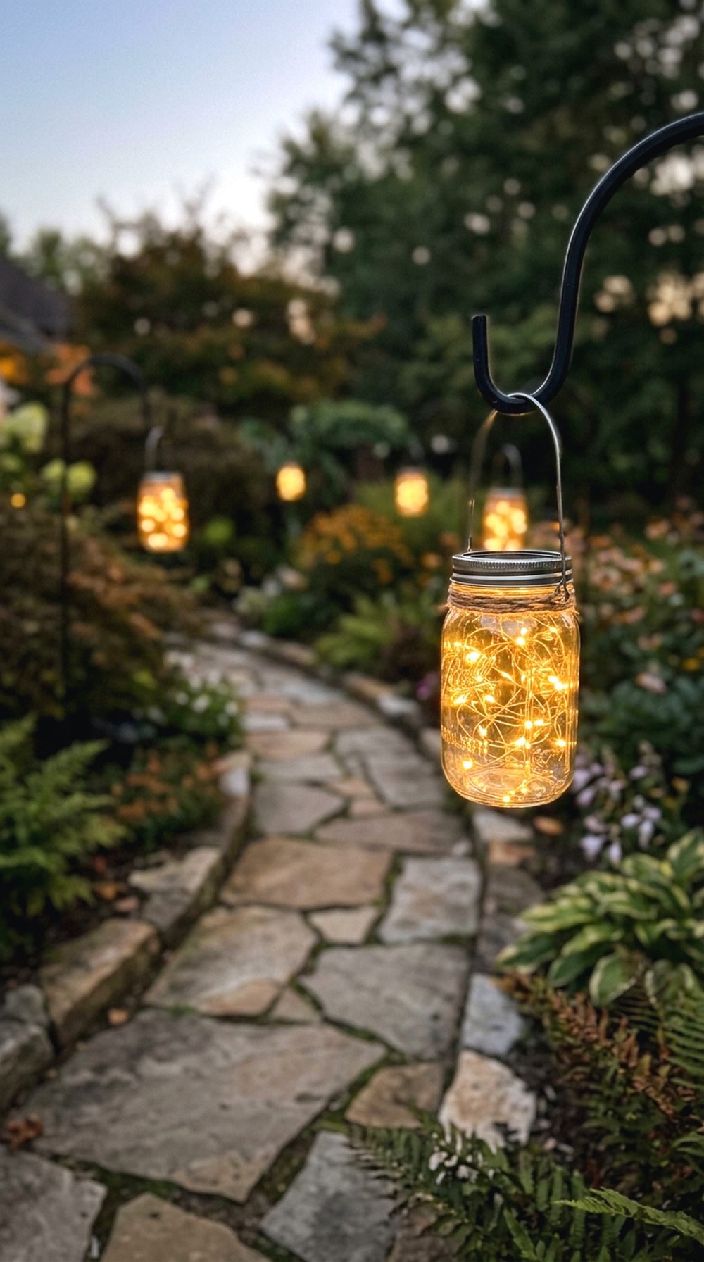 Solar Jar Garden Lights