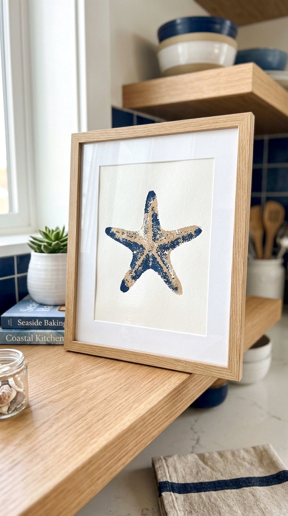 Sponge Print Starfish