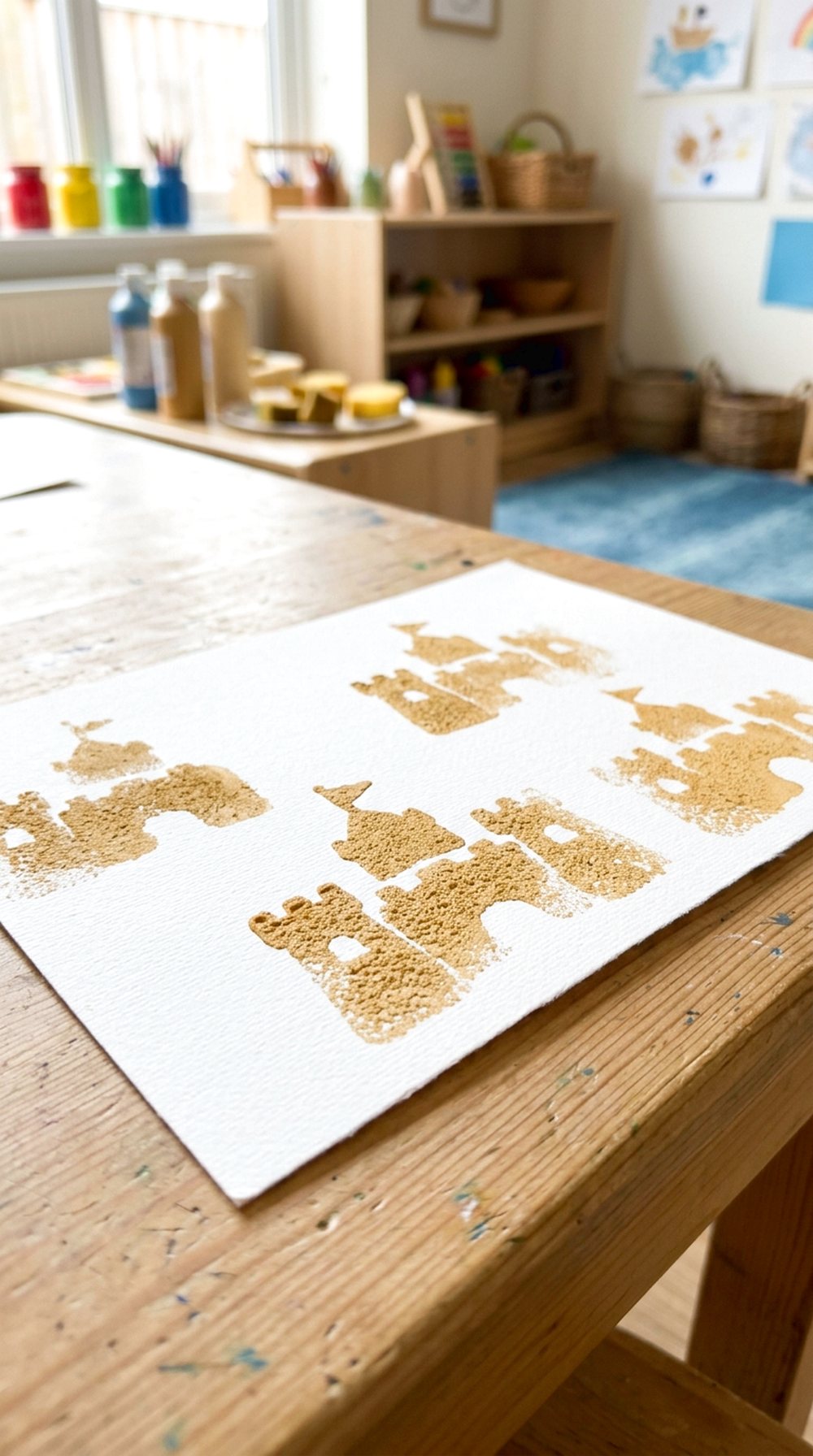 Sponge Stamp Sandcastle