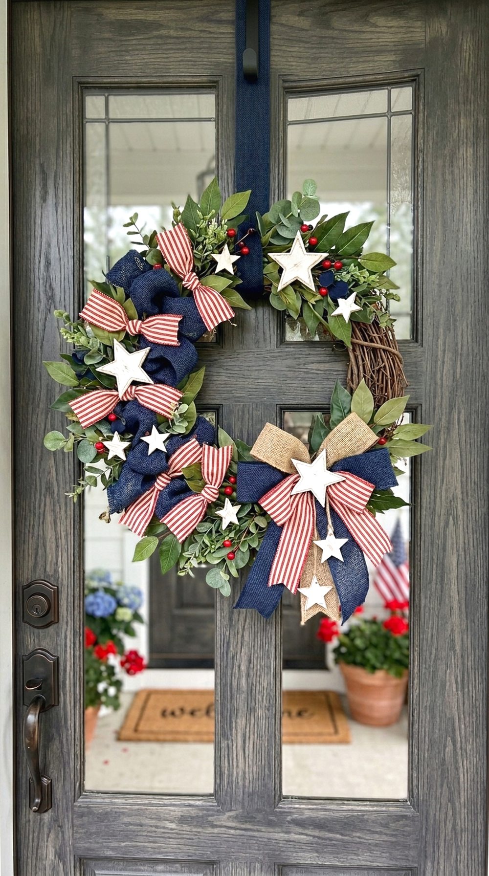 Star-Spangled Porch Wreath