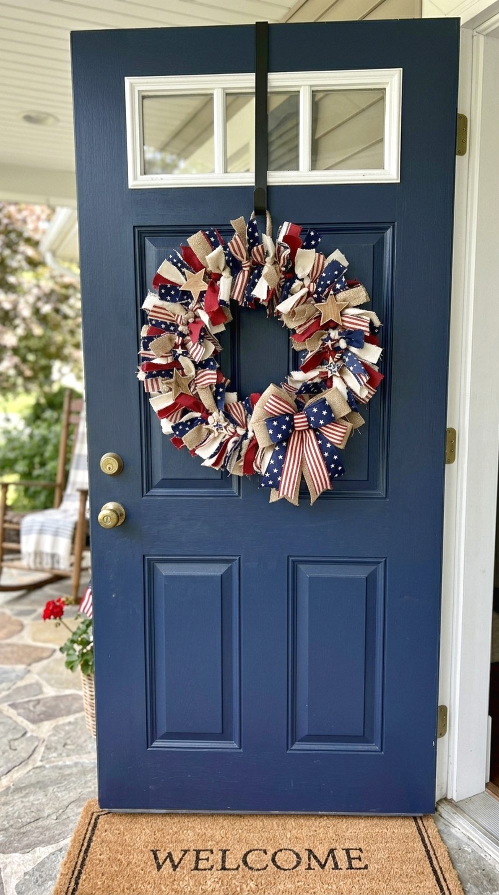 Star-Spangled Porch Wreath
