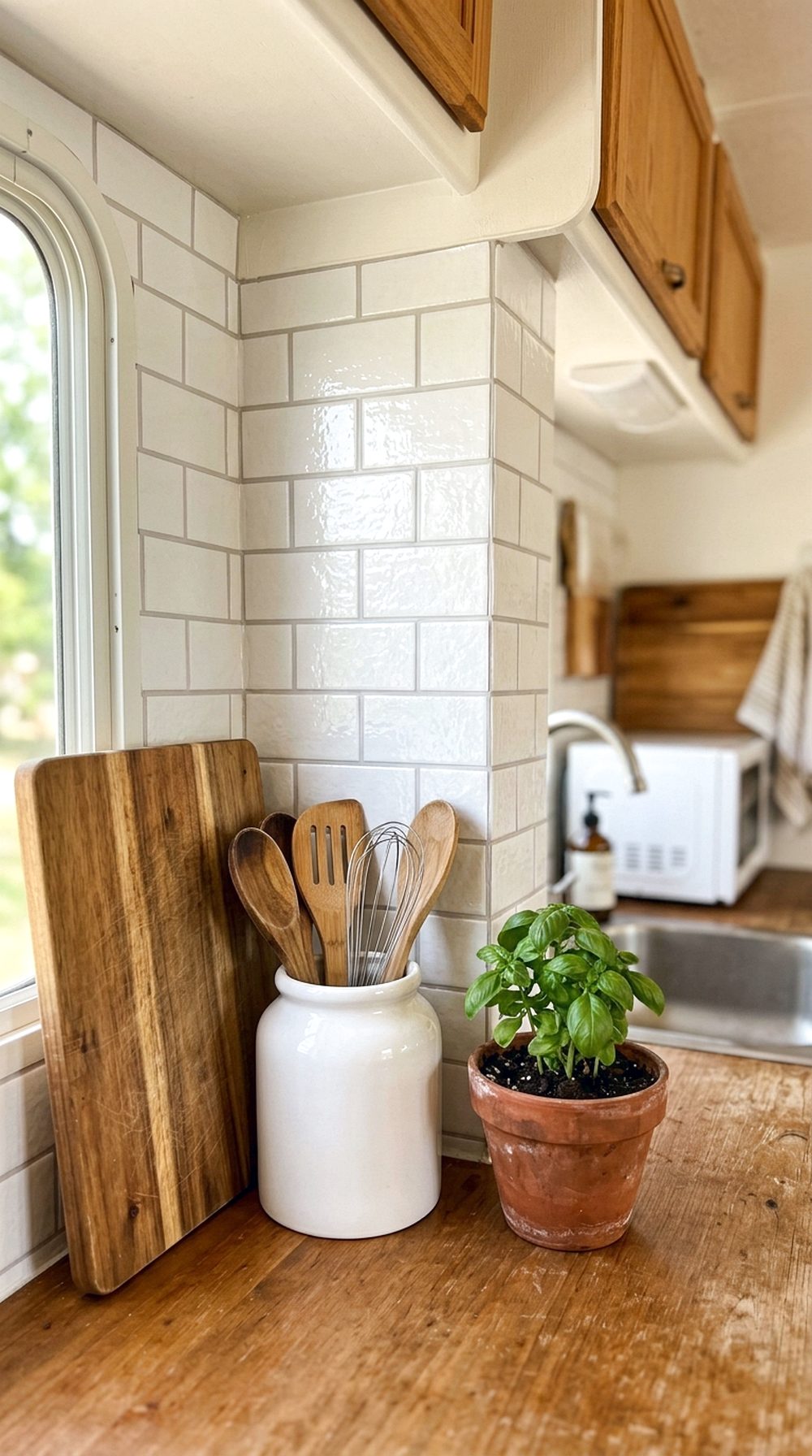 Stick-On Backsplash