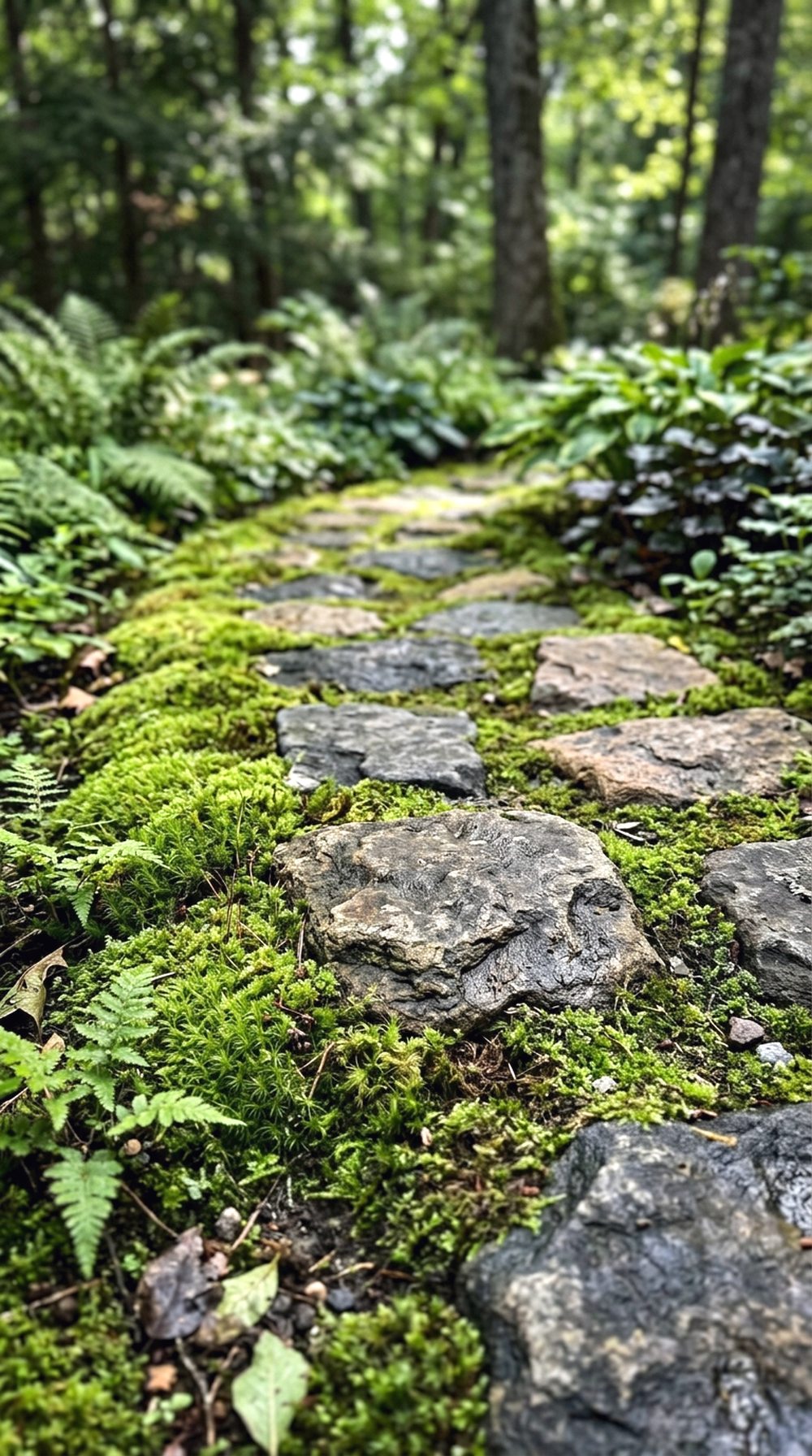 Stone And Moss Pathway