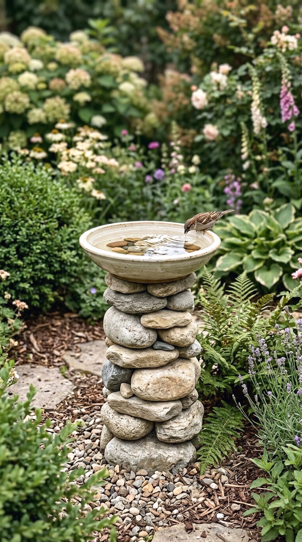 Stone Bird Bath