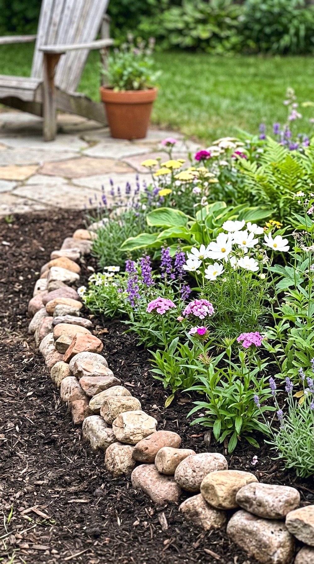 Stone Border Flower Patch