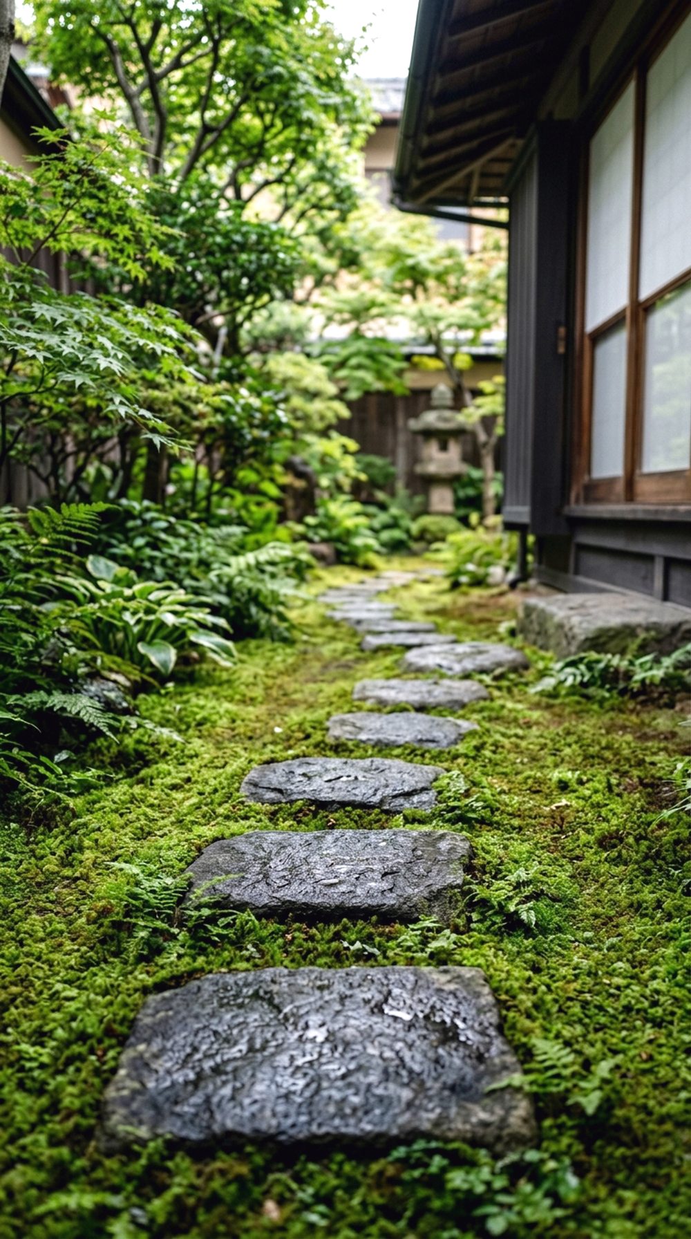 Stone Path With Moss