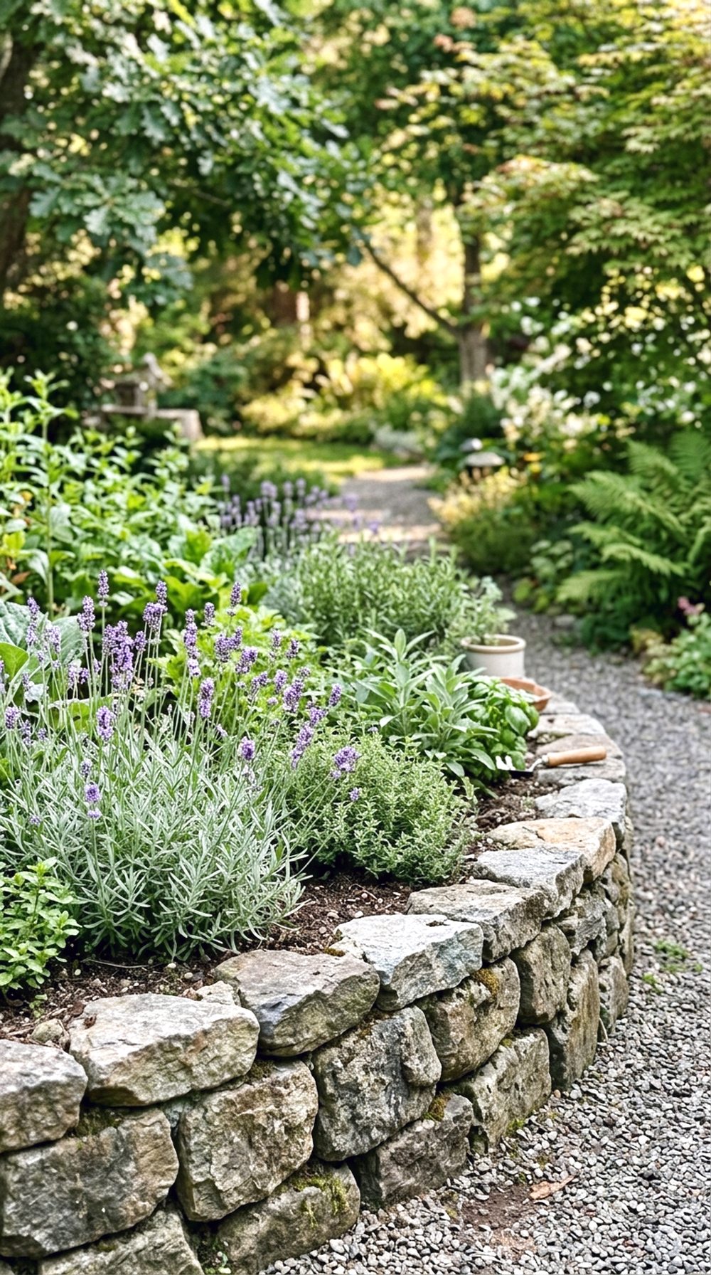 Stone Raised Garden Bed