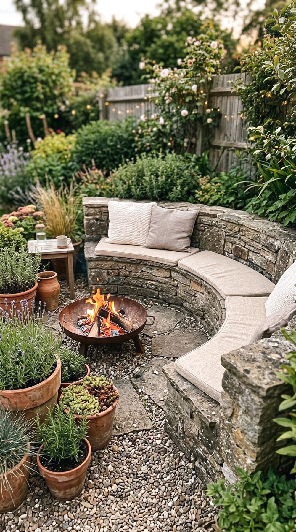 Stone Seat Around a Fire Pit