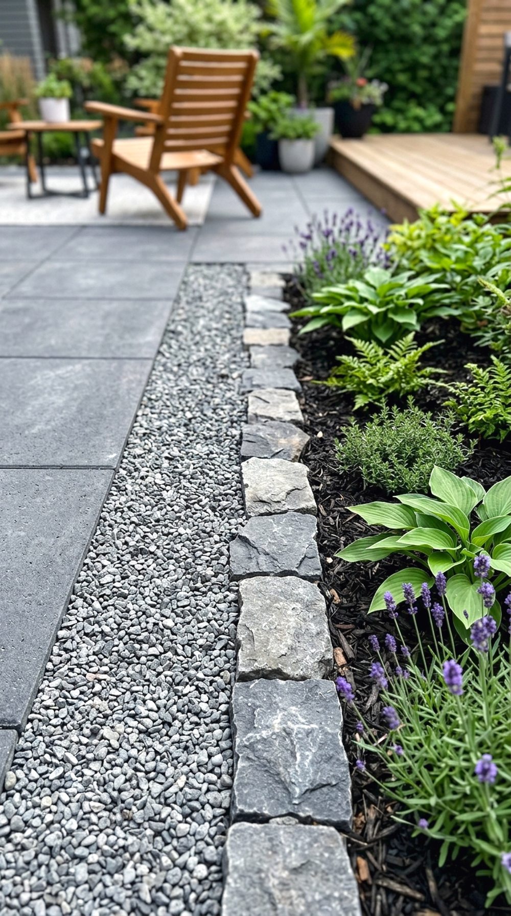 Stone and Gravel Border