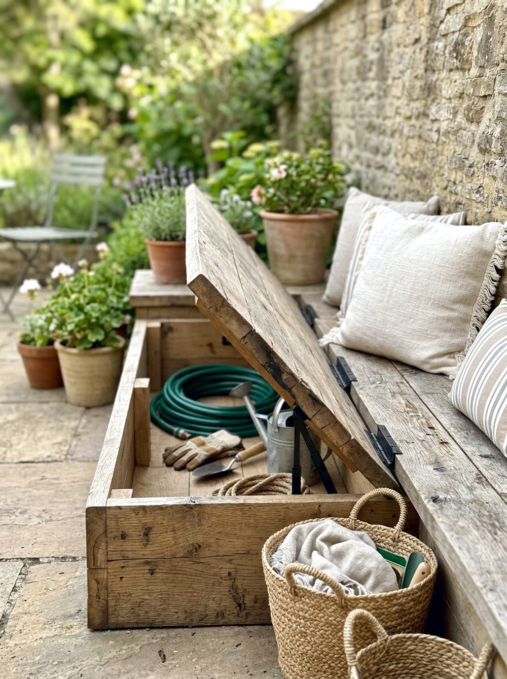 Storage Garden Bench