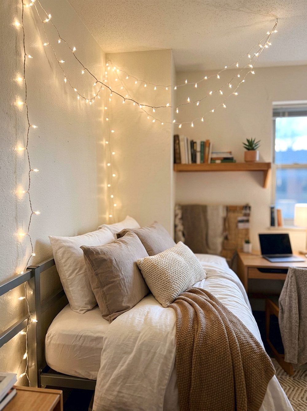 String Light Bed Canopy