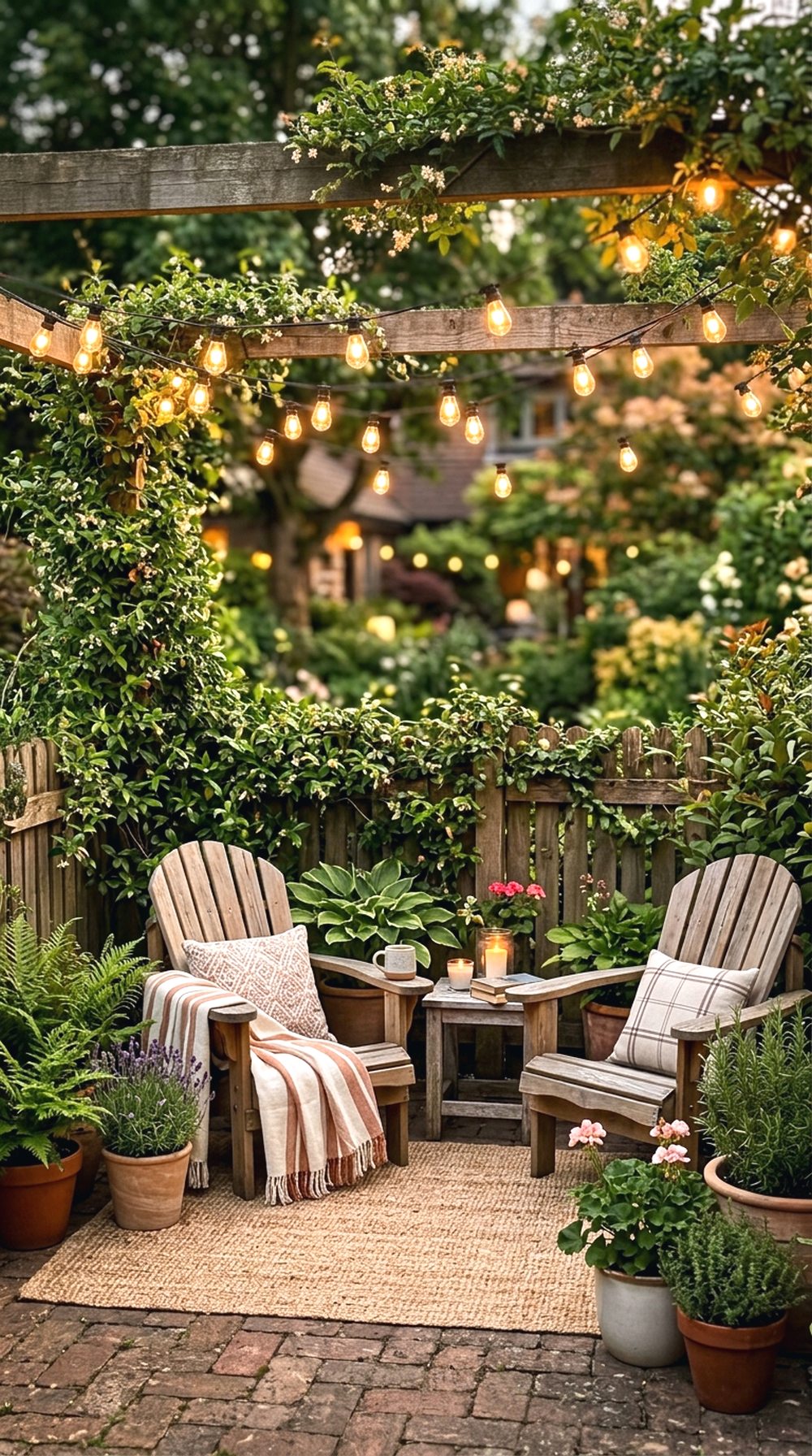 String Light Garden Corner