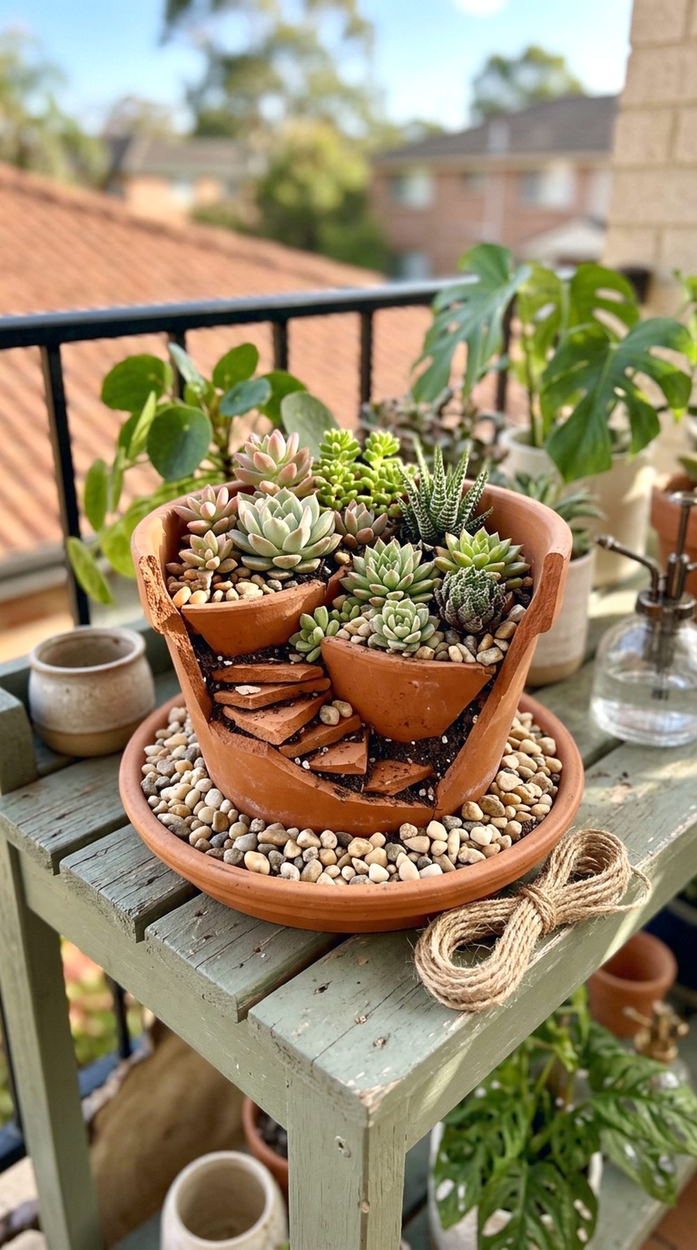 Succulent Broken Pot Planter