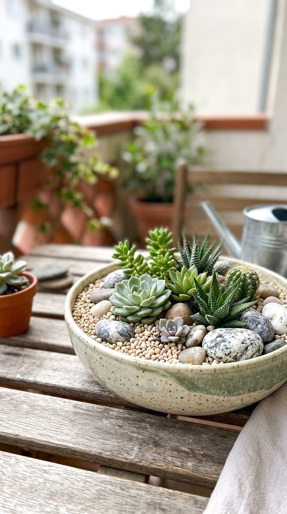 Succulent Rock Garden Bowl