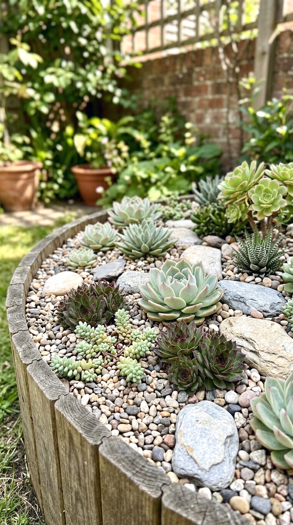 Succulent Rock Garden Corner