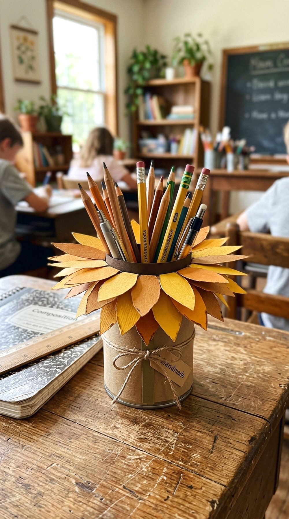 Sunflower Pencil Cup