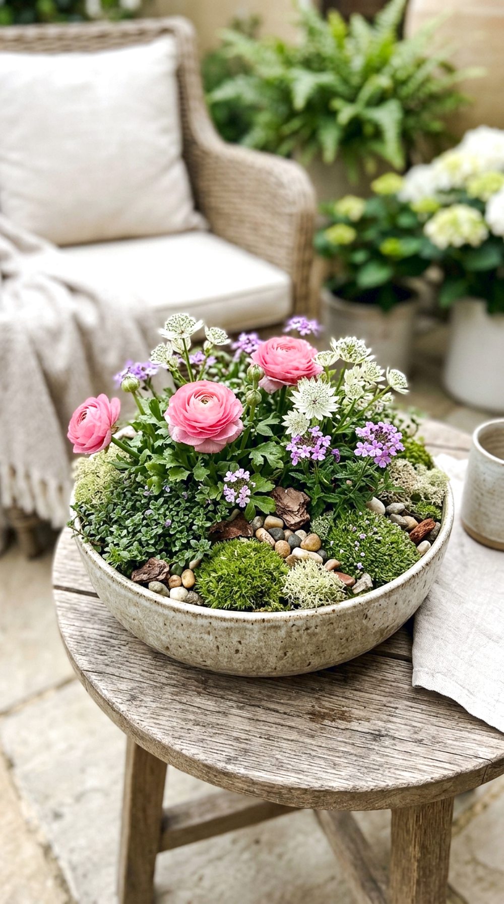 Tabletop Flower Bowl Garden