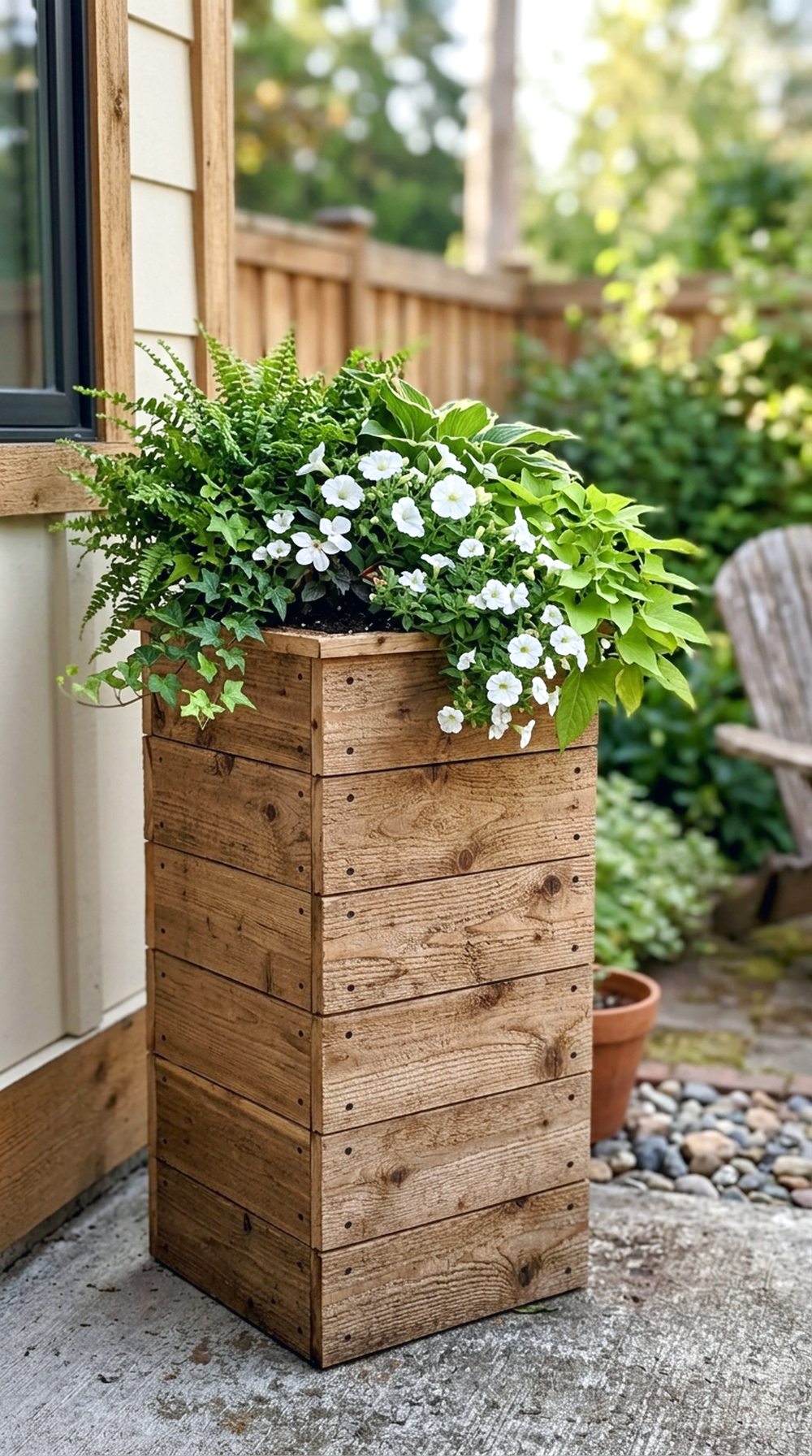 Tall Cedar Planter Box