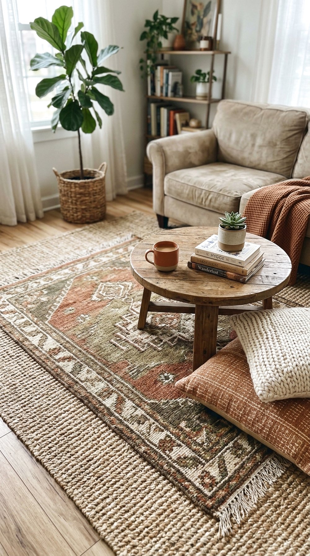 Temporary Rug Layering