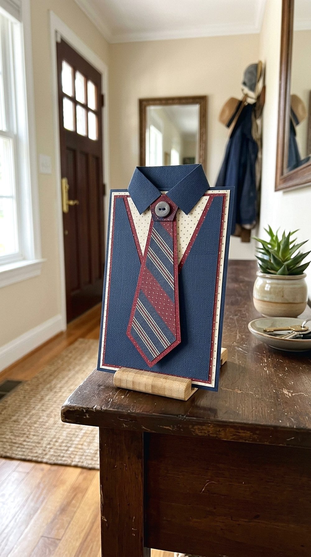 Tie-Shaped Father’s Day Card