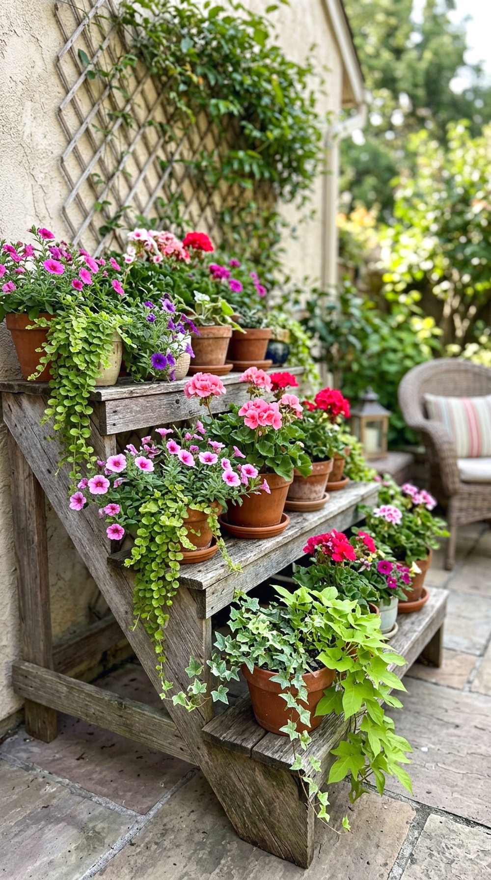 Tiered Flower Pot Corner