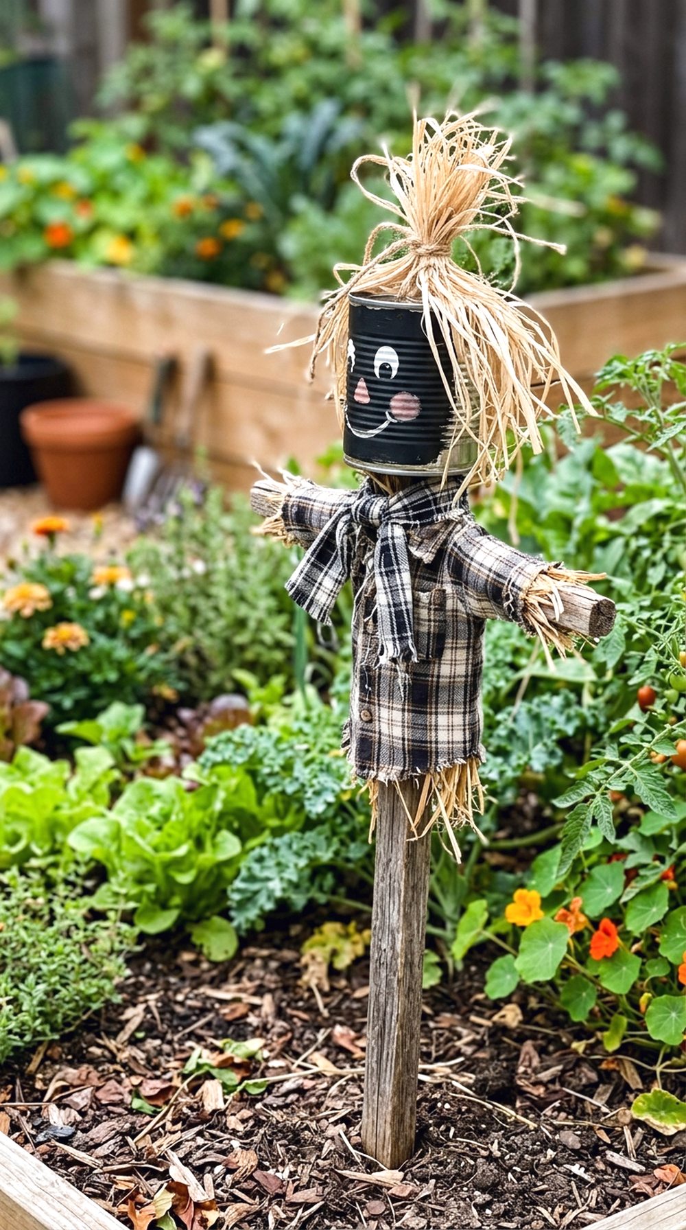 Tin Can Scarecrow