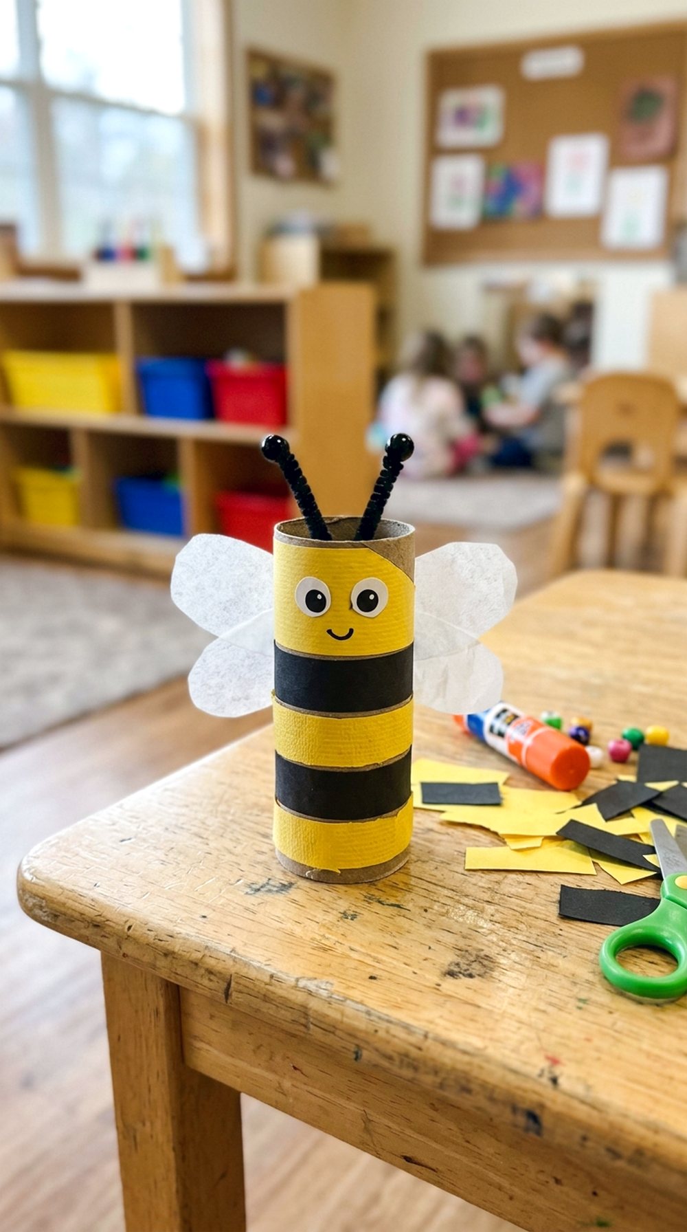 Toilet Paper Roll Bee