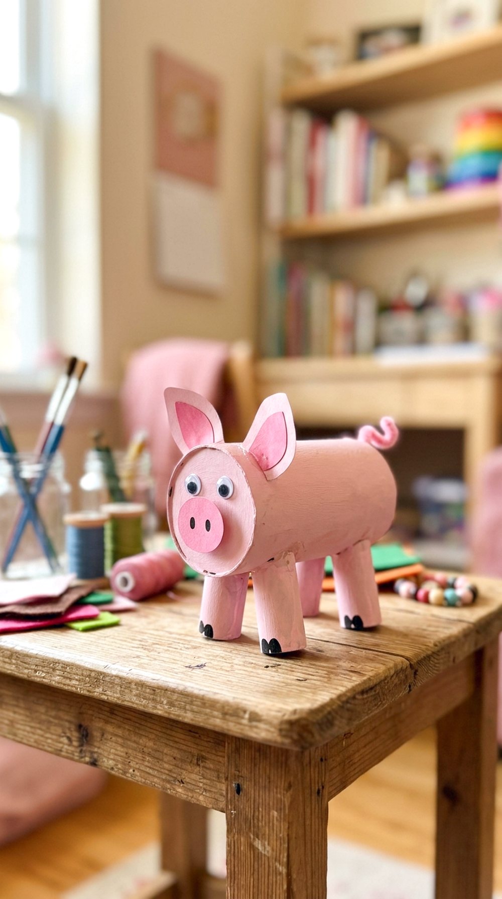 Toilet Paper Roll Pig