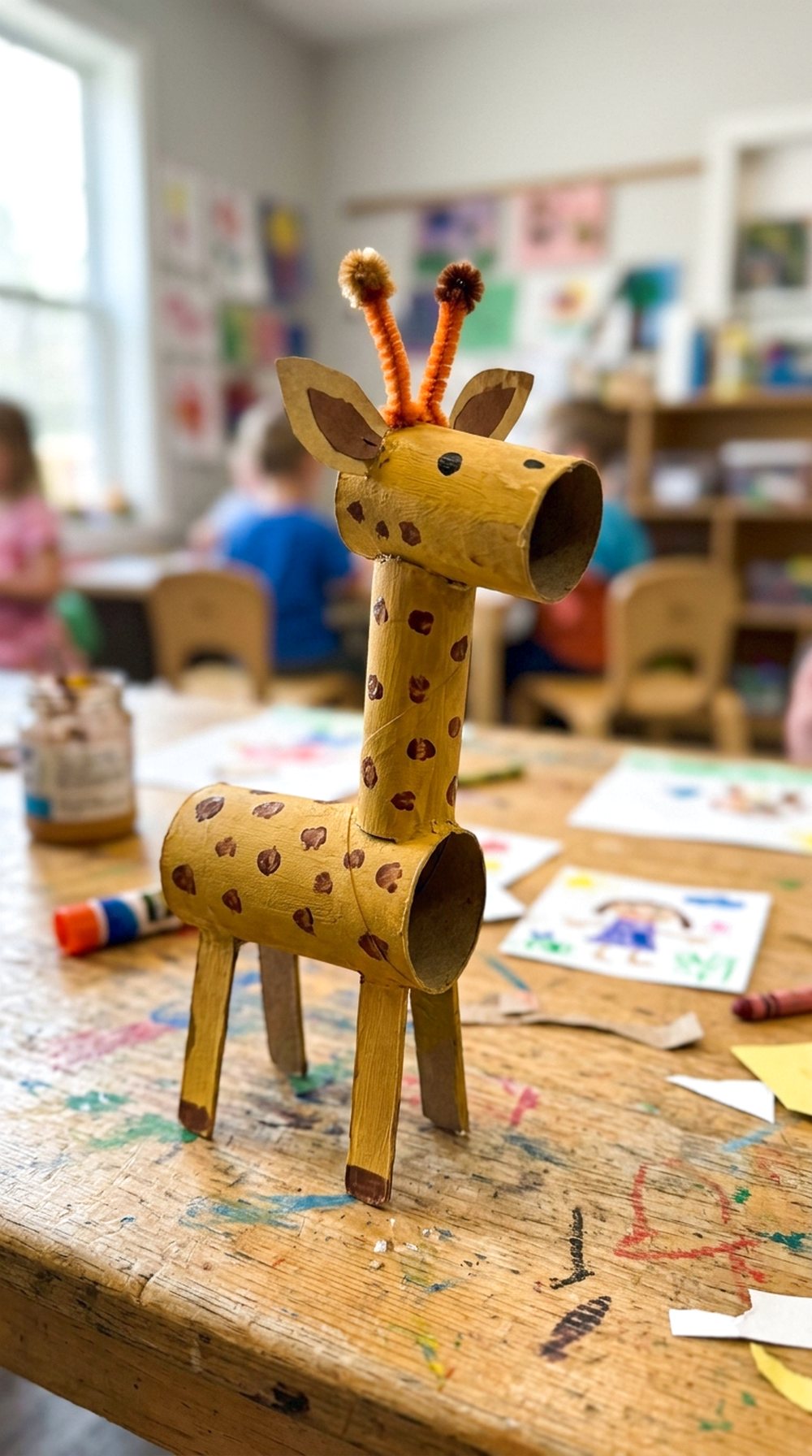Toilet Roll Giraffe
