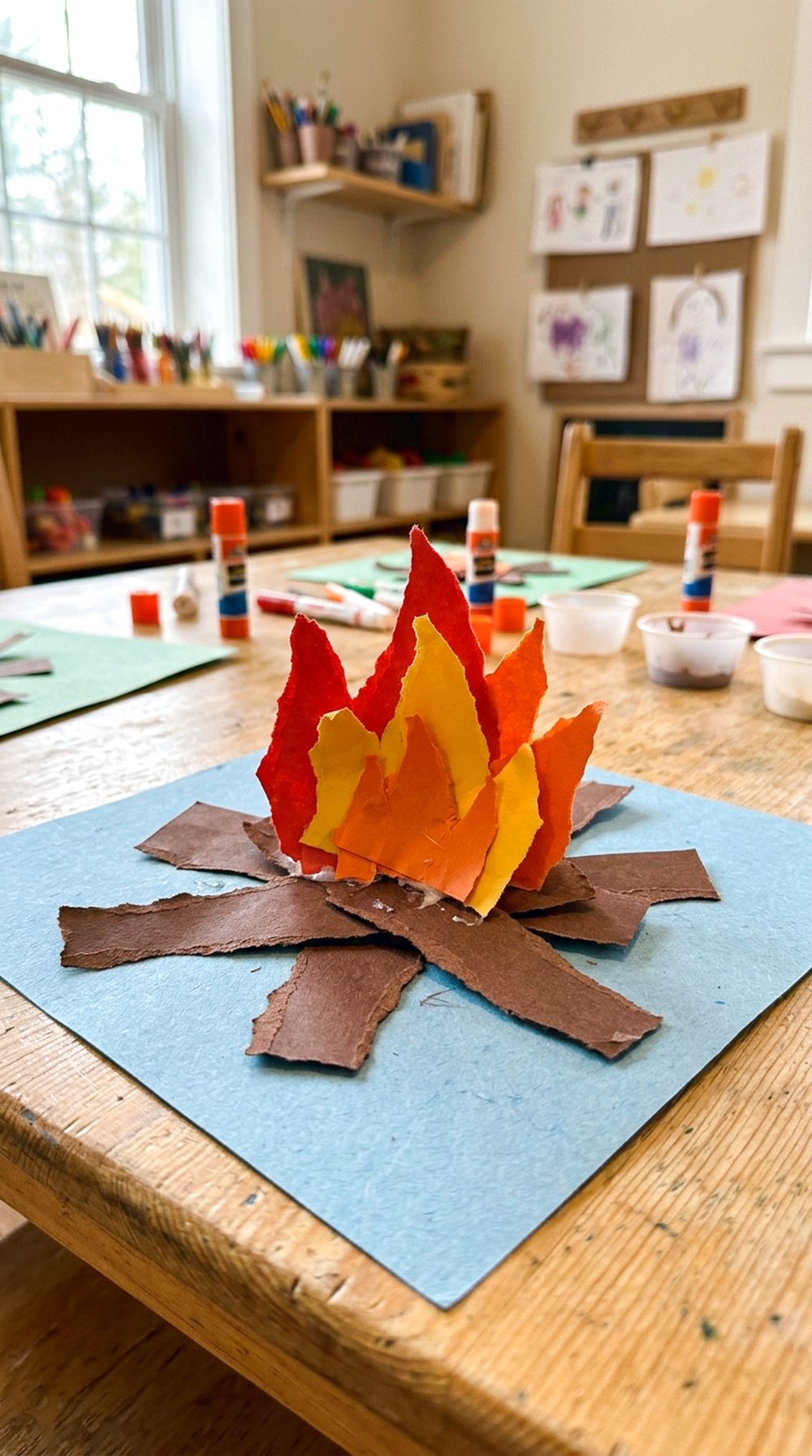 Torn Paper Campfire