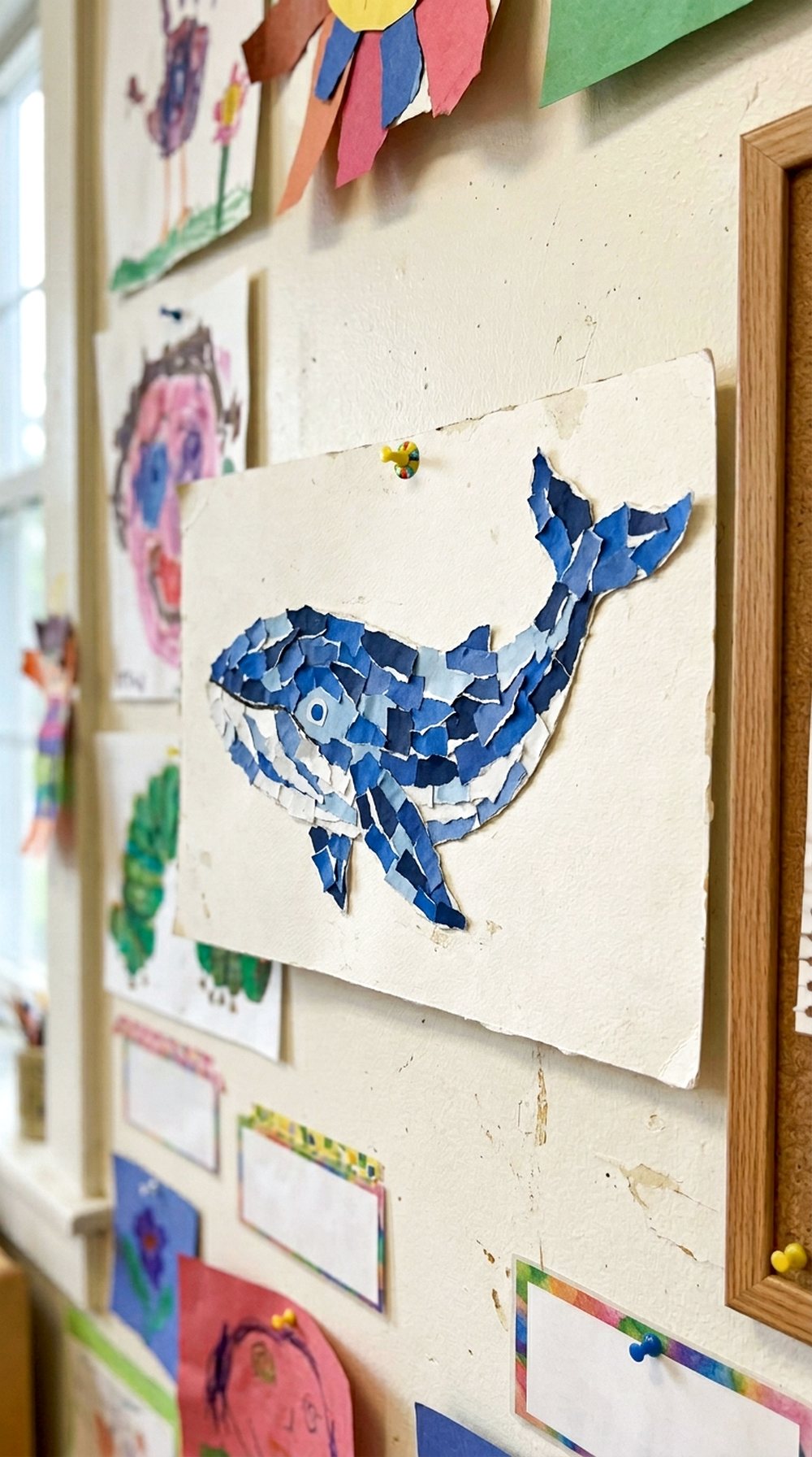 Torn Paper Whale